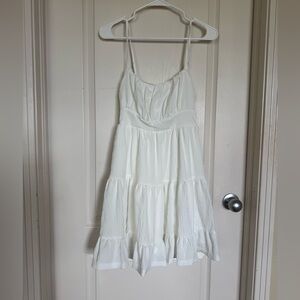 NWOT Super Cute White Sleeveless Dress Sz S